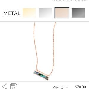 NWOT Rose Gold Abalone Leanor by Kendra Scott